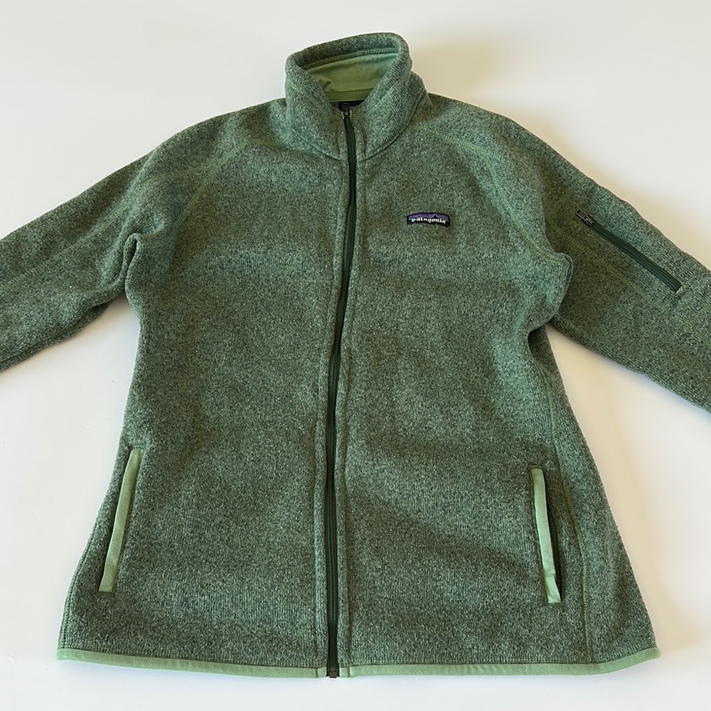 Patagonia Olive Full-Zip Fleece Jacket